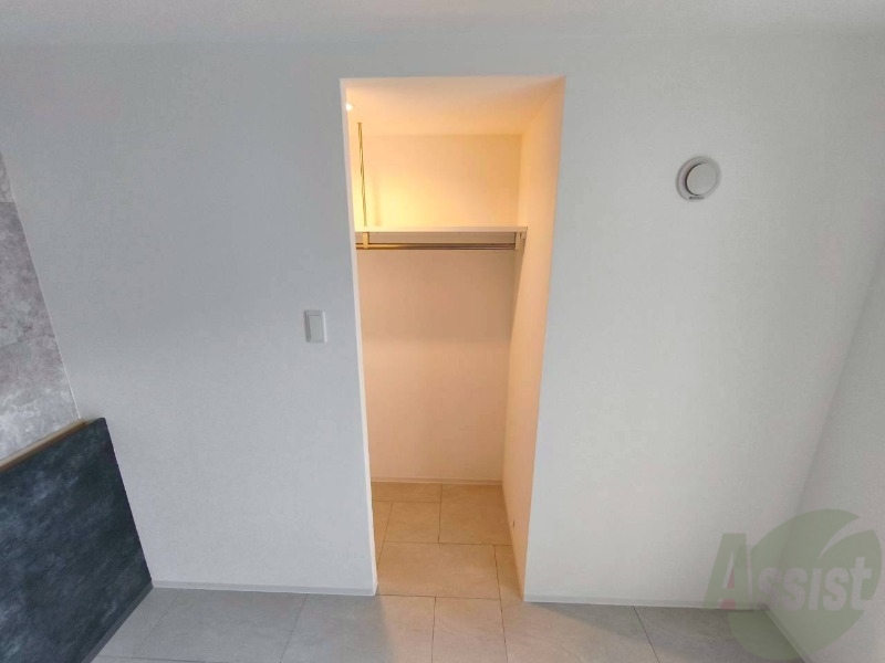 収納　洋室にはクローゼットがあるのですっきり片付きそうです。