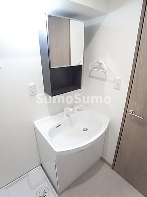 洗面設備　広い洗面スペース