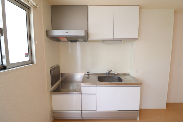 キッチン　２口ガスコンロ設置可能