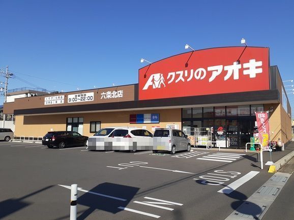 ドラックストア　クスリのアオキ六条北店（ドラッグストア）まで190m