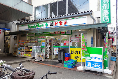 コンビニ　ファミリーマート薬ヒグチ亀戸東口店（コンビニ）まで203m