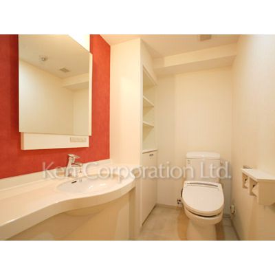 洗面設備　同タイプ5階のお部屋を撮影。仕様が異なることがあります。