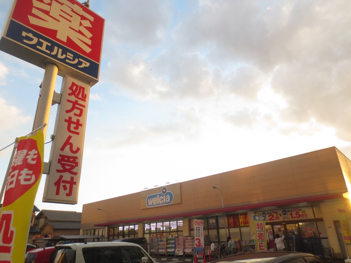 ドラックストア　ウエルシア伊丹野間店（ドラッグストア）まで750m