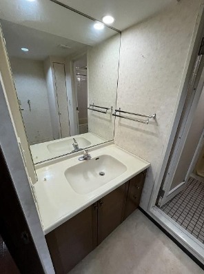 洗面設備　お出かけ前の支度はこちらで