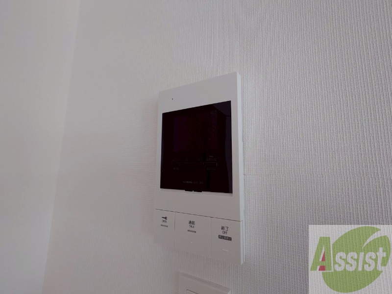 セキュリティ　ＴＶモニター付インターホンです。来客者の顔が見えるので安心！