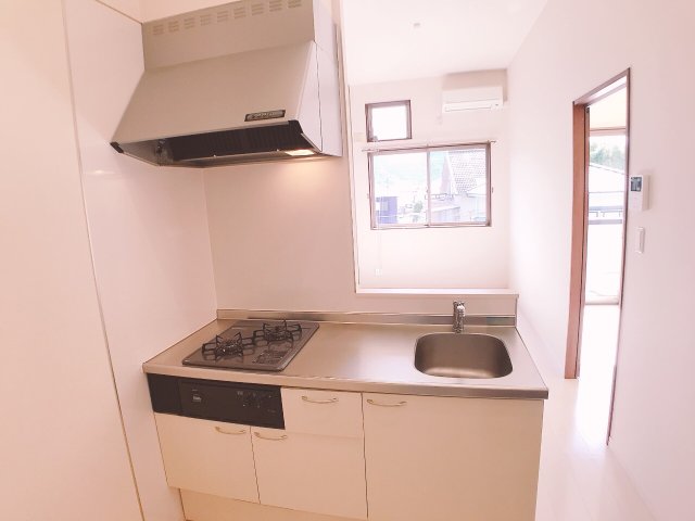 キッチン　人気の定番カウンターキッチン、２口コンロ付き