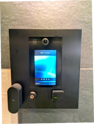 セキュリティ　タッチキーのモニター付オートロックセキュリティ