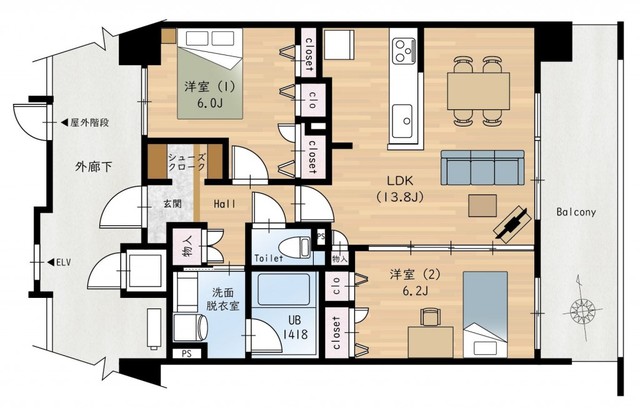 その他　【間取り図】現況優先です。