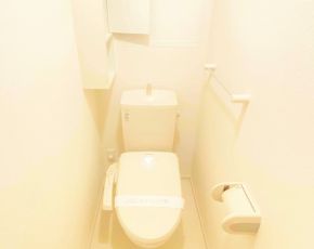 トイレ　落ち着いた色調のトイレです