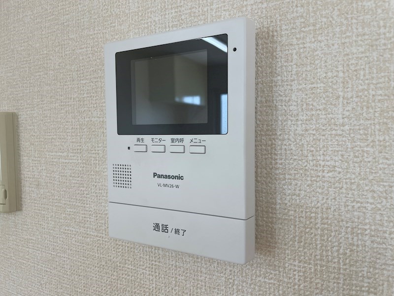 セキュリティ　TVモニターホン付で来店確認ができます！