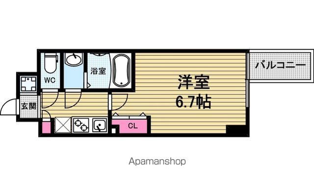プレミアムコート谷町4丁目の間取り写真