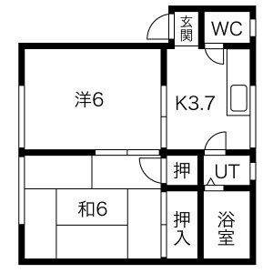 グリーンハイツの間取り写真