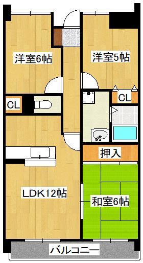 サンシティ小倉東の間取り写真