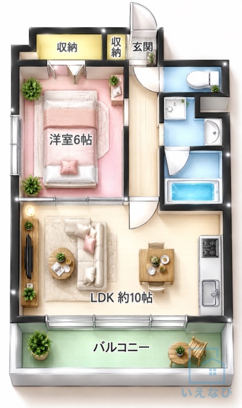 地下鉄谷町線 平野駅 徒歩6分 3階建 築11年の間取り写真