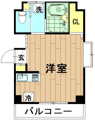 東急東横線 元住吉駅 徒歩16分 5階建 築21年の間取り写真
