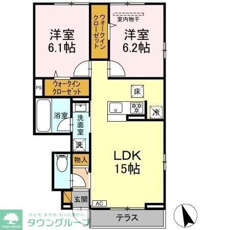 フルールAの間取り写真