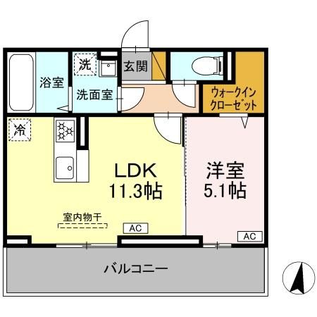 ＪＲ内房線 浜野駅 徒歩24分 3階建 築1年の間取り写真
