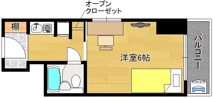コスモリード京都今出川の間取り写真