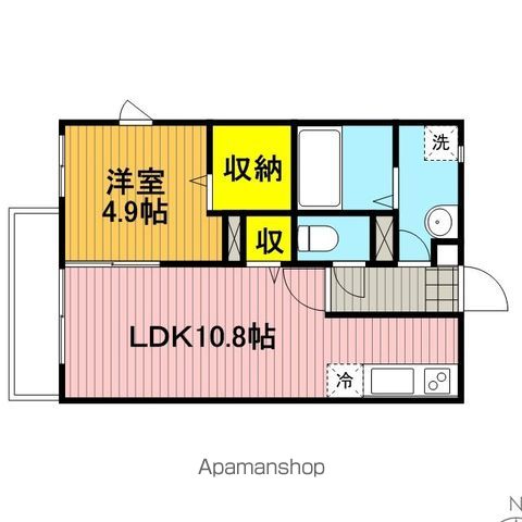ＪＲ埼京線 中浦和駅 徒歩11分 2階建 築18年の間取り写真