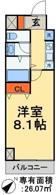 カーサ松戸の間取り写真