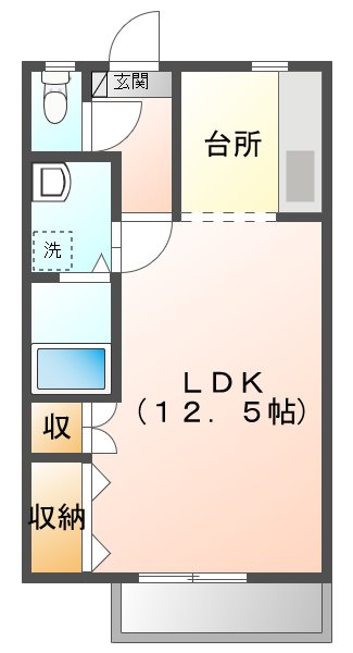 ピュアライフ２１　A棟の間取り