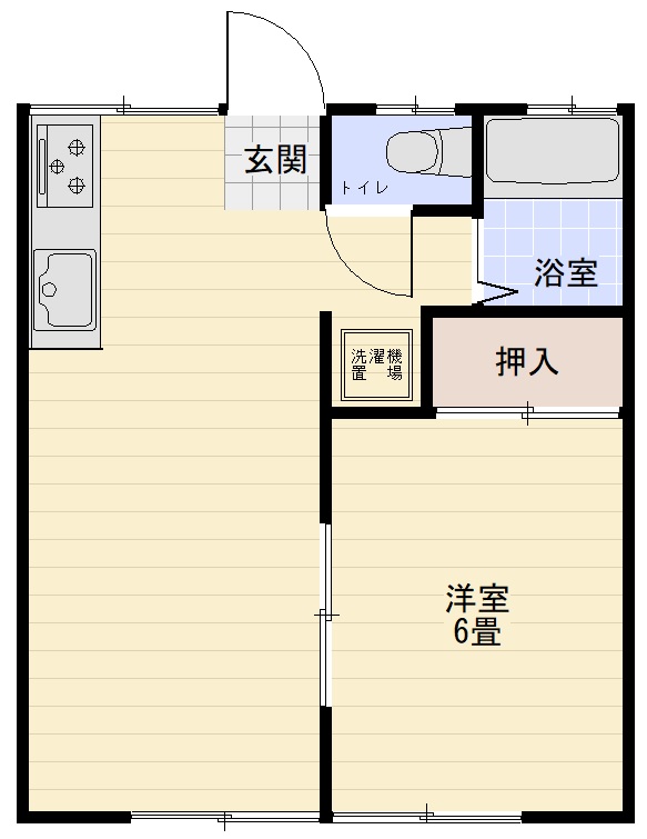 富士ハイツ　D棟の間取り