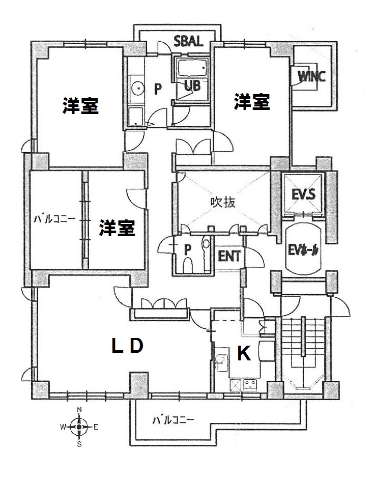 インペリアル安東の間取り