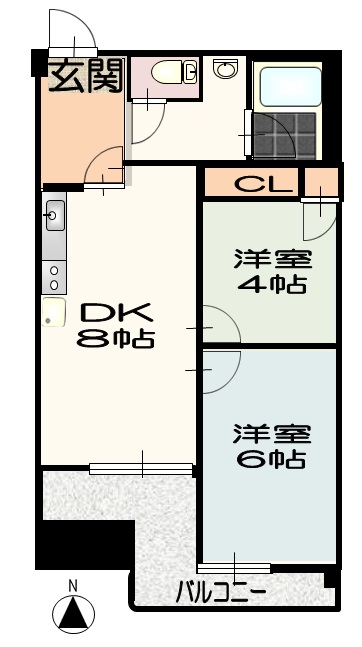 ｆメゾン吹上の間取り