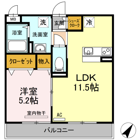 ソルフローラの間取り