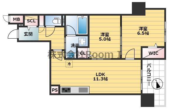 ＩＢＣ　Ｒｅｓｉｄｅｎｃｅ　Ｗｅｓｔの間取り