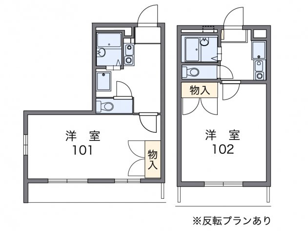 レオパレスグリーンロードの間取り