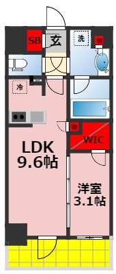 オーパスレジデンス千葉駅前の間取り