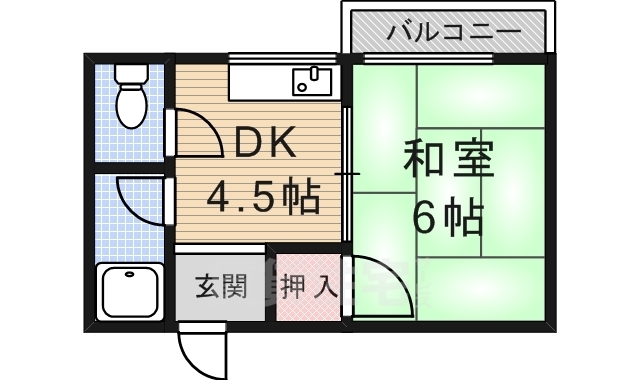 マンション皆栄の間取り