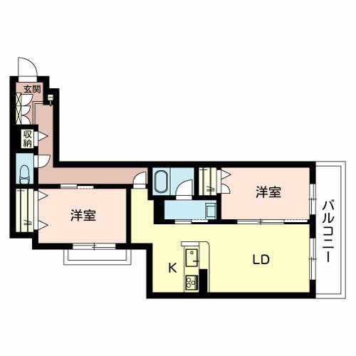 【姫路市苫編のマンションの間取り】