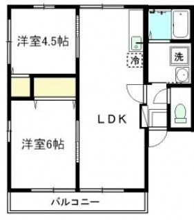 伊豆の国市富士見のアパートの間取り