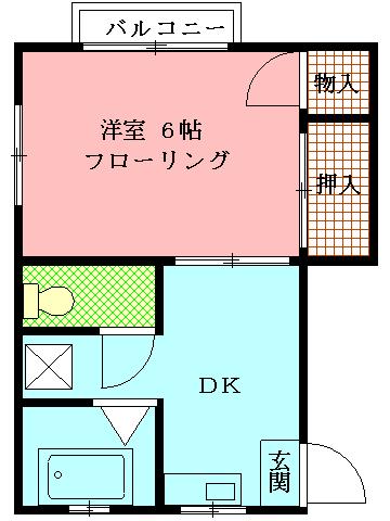 ハイツ上白根の間取り