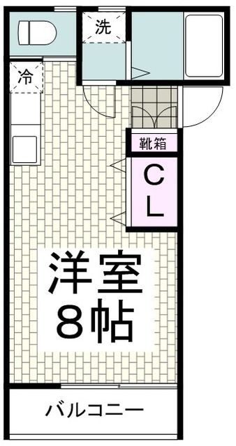 藤沢市鵠沼石上のアパートの間取り