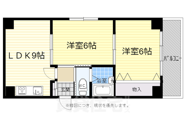 シャルマン白梅町ハイツの間取り