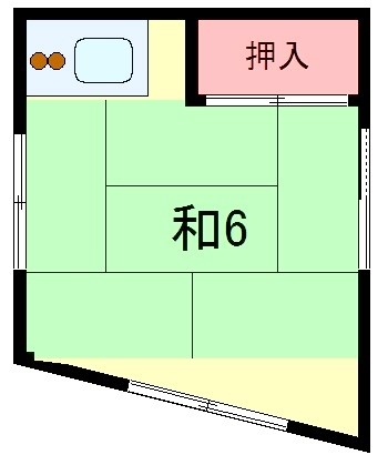 江東区海辺のアパートの間取り