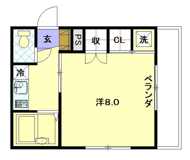 コーポイワモトの間取り