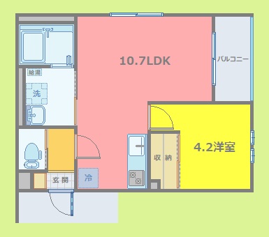 レガルバ富田の間取り