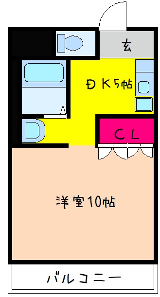 堺市中区深井東町のマンションの間取り