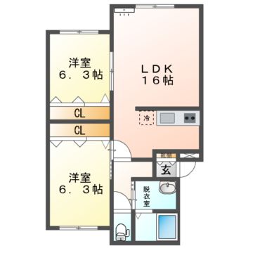 【Ｍハイツ高砂２２の間取り】