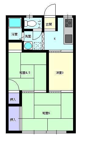 スカイハイツ堂の前の間取り