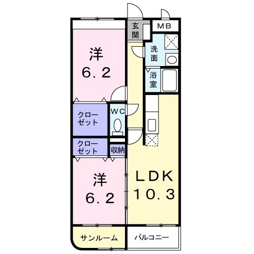 リジェールの間取り