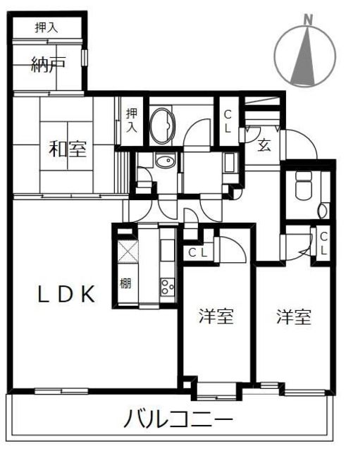 【ダイアパレス湘南片瀬山の間取り】