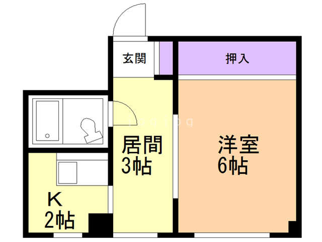 行啓サンハイツの間取り