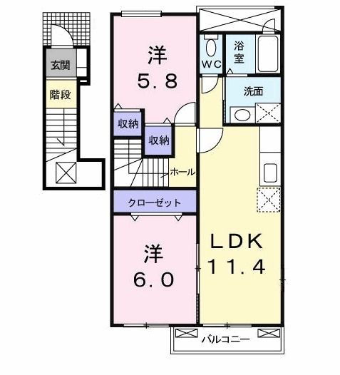 ソレイユの間取り