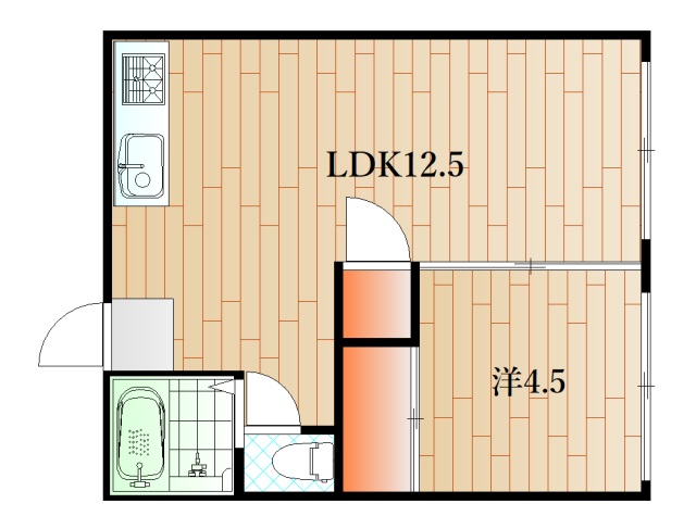 下関市長府才川のアパートの間取り