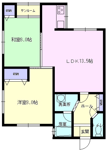 プロムナード桜の間取り